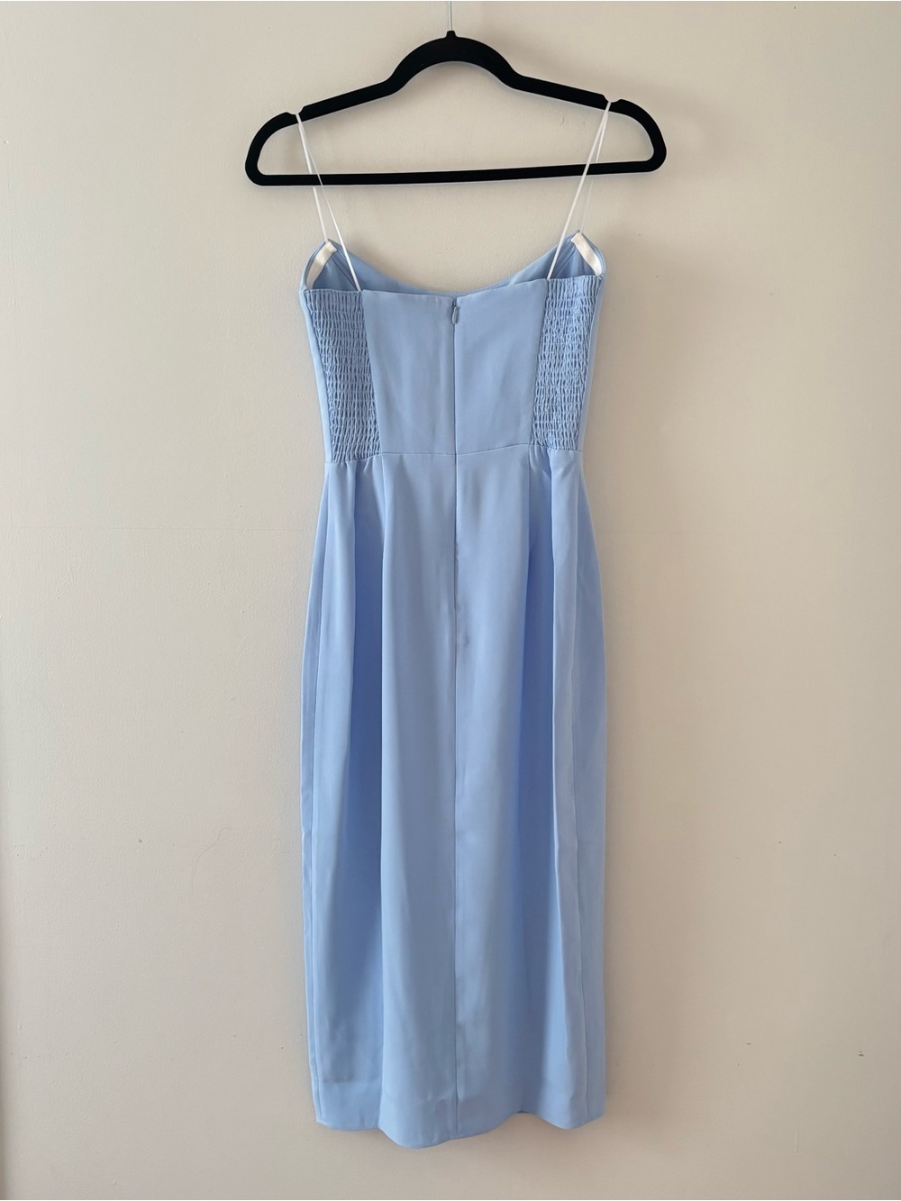 Amanda Uprichard NWT Chamberlain Strapless Sheath Midi Dress Side Slit Revolve - Picture 7 of 7